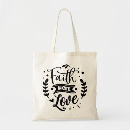 Faith Hope Kärlek Tygkasse