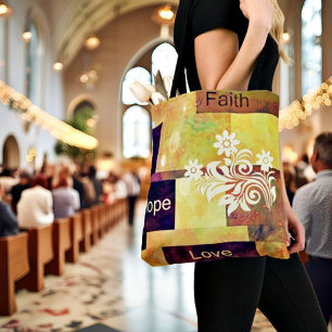 Faith Hope Kärlek Tygkasse