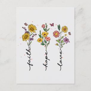 Faith-Hope-Kärlek Vykort