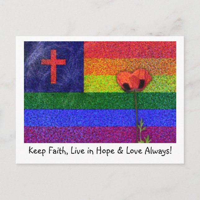 FAITH HOPE & KÄRLEK VYKORT (Framsida)