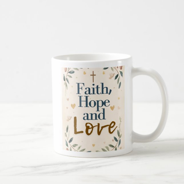 Faith, Hope & Love Mugg (Höger)
