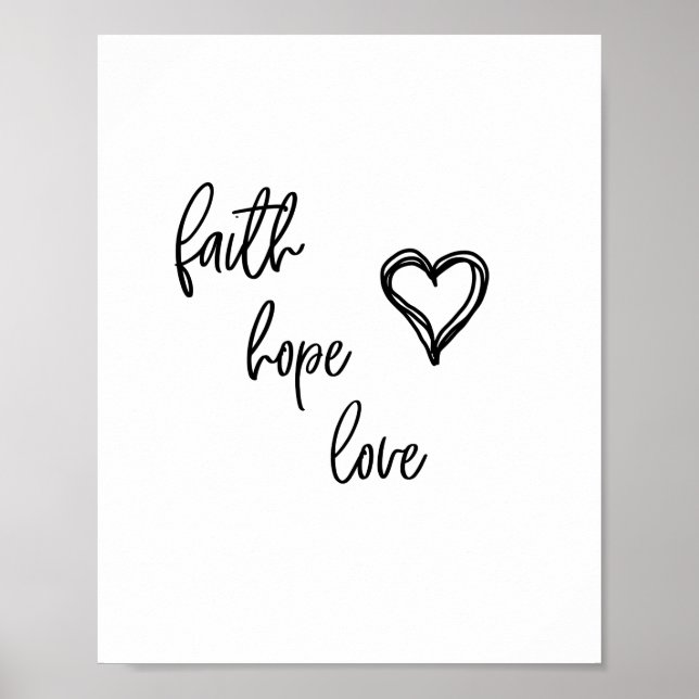 Faith, Hope, Love - Poster (Framsidan)