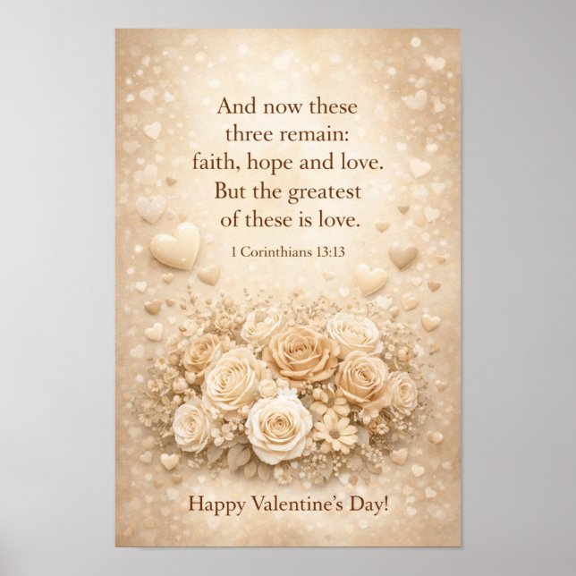 Faith- Hope- Love Poster (Valentine's Day)  (Framsidan)