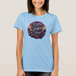Faith Hope och Kärlek Christians T Shirt