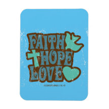 Faith Hope och Kärlek Magnet