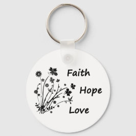 Faith Hope och Kärlek Nyckelring