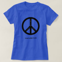 Faith, Hope och Kärlek T-Shirt (Blue with Black)