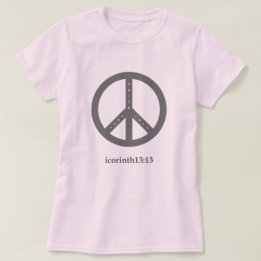 Faith, Hope och Kärlek T-Shirt (Rosa)