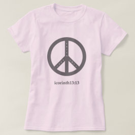 Faith, Hope och Kärlek T-Shirt (Rosa)