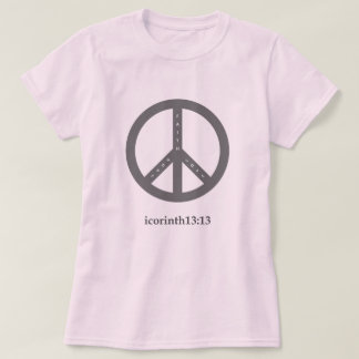 Faith, Hope och Kärlek T-Shirt (Rosa)