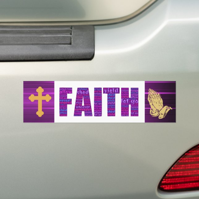 Faith humant-dekal bildekal (På Bil)