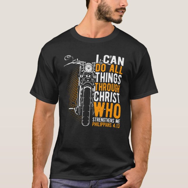 Faith I can do all things through christ christian T Shirt (Framsida)