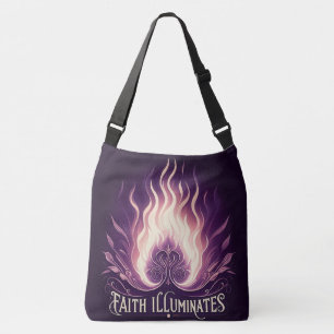 Faith Illuminates Lila Light Axelväska