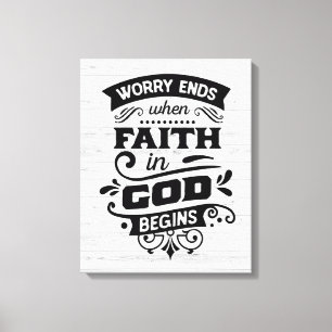 Faith in God Canvastryck