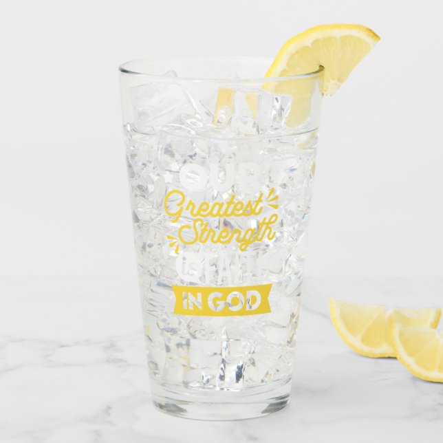 Faith in God – Our Greatest Strength Quote Glaskopp (Bakside Is)