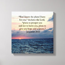 FAITH IN JEREMIAH 29:11 SUNRISE VERSE CANVASTRYCK