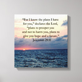 FAITH IN JEREMIAH 29:11 SUNRISE VERSE CANVASTRYCK