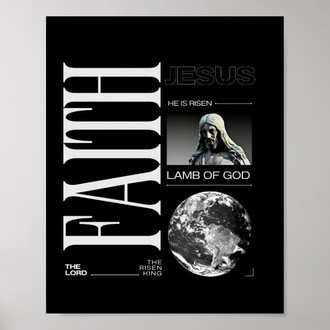 Faith in Jesus, Guds konstens lamm Poster (Framsidan)