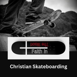 Faith in the Blood Christian Kor Mini Skateboard Bräda 18,5 Cm