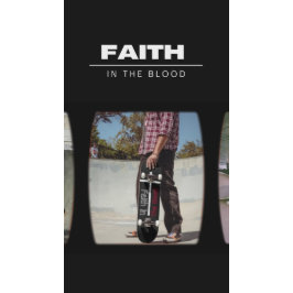 Faith in the Blood White Kor Skateboard