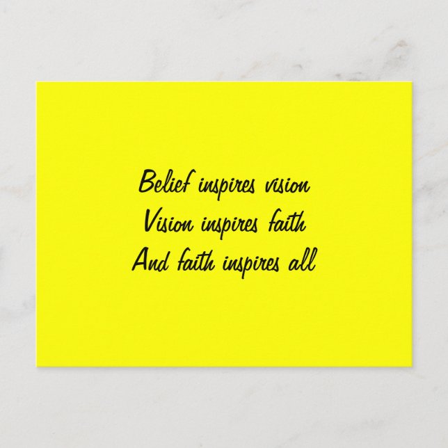 Faith in you vykort (Framsida)