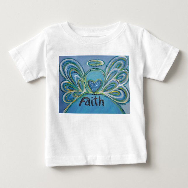 Faith inspiration Angel Shirt (Art på båda sidor) Tee (Framsida)