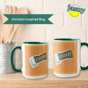 Faith Inspirational Christian Scripture 2-Toned Mugg