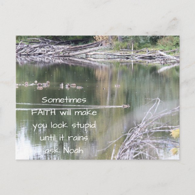 Faith Inspirational Humor Quote Bible Christian M Vykort (Framsida)