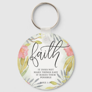 Faith Inspirational Keychain Nyckelring