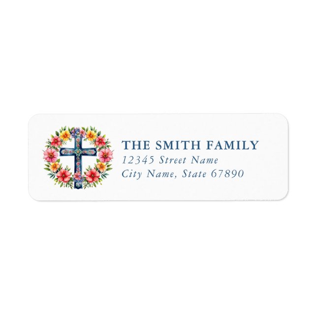 Faith & Inspirational Return Address Labels Returadress Etikett (Framsidan)