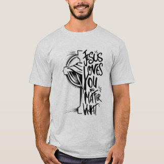 "Faith-Inspired Jesus T-Shirt Sticker -