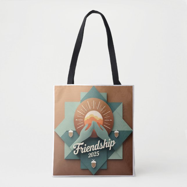 Faith-Inspired Sun Fiesta Tote Bag 2025 Tygkasse (Framsida)