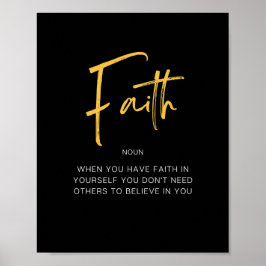 Faith inspiring Quote Poster