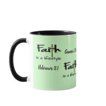 "Faith is a Lifestyle" - Hot Beverage Cup / Mug