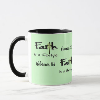 "Faith is a Lifestyle" - Hot Beverage Cup / Mug Mugg