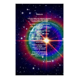 Faith Is Dikt Poster Perfect Poster
