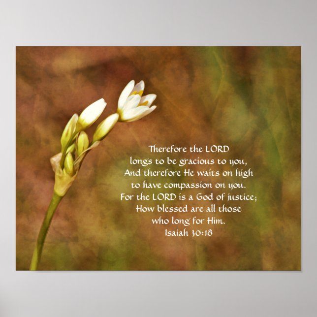 Faith Isaiah 30:8 Art Poster (Framsidan)