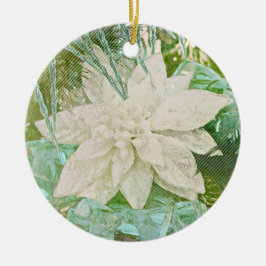 Faith Isaiah Poinsettia Ornament