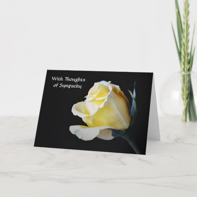 Faith Ivory Ro Sympathy Card Kort (Framsida)