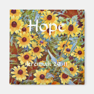 Faith Jeremiah, blommor 29:11 Wildblomma Magnet