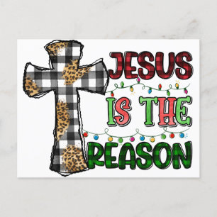 Faith Jesus är anledningen till jul Helg Vykort