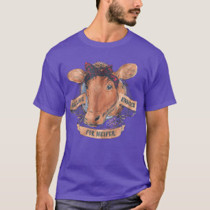 Faith Jesus Cow Christian Psalm 136 T Shirt