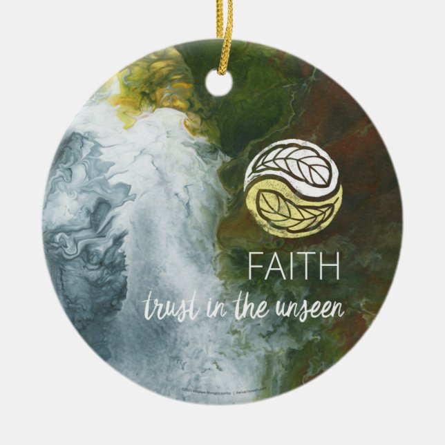 Faith Julgransprydnad Keramik (Framsidan)