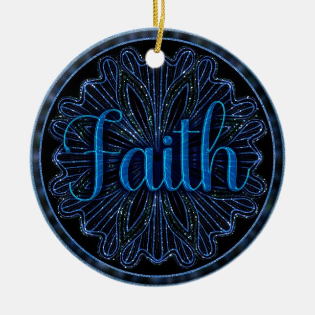 Faith Julgransprydnad Keramik (Framsidan)