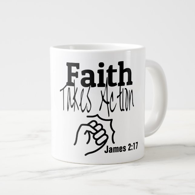 Faith - Jumbo Mugg (Framsida höger)