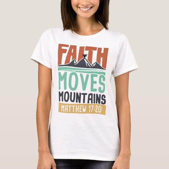 Faith kan flytta berg - Hope Tshirt Budget T Shirt (Framsida)