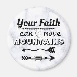 Faith kan flytta berg inspiration magnet