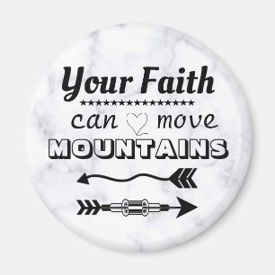 Faith kan flytta berg inspiration magnet