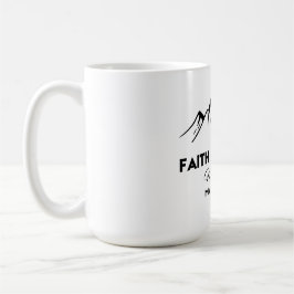 Faith kan flytta berg kaffemugg