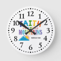 Faith kan flytta berg Kids Scripture Art
